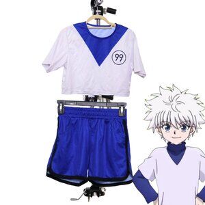 Killua Hunter x Hunter Cosplay Athletic Gym 2 Piece Set